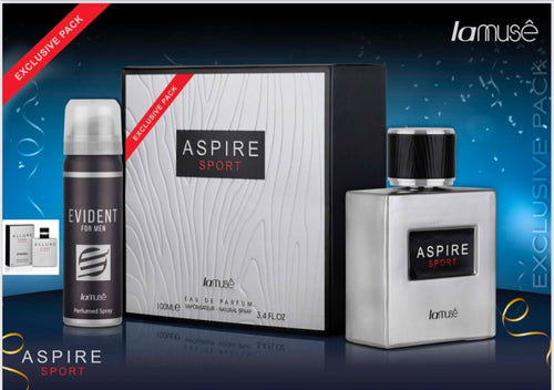 Aspire Sport With Deodorant by La Muse 100 Ml