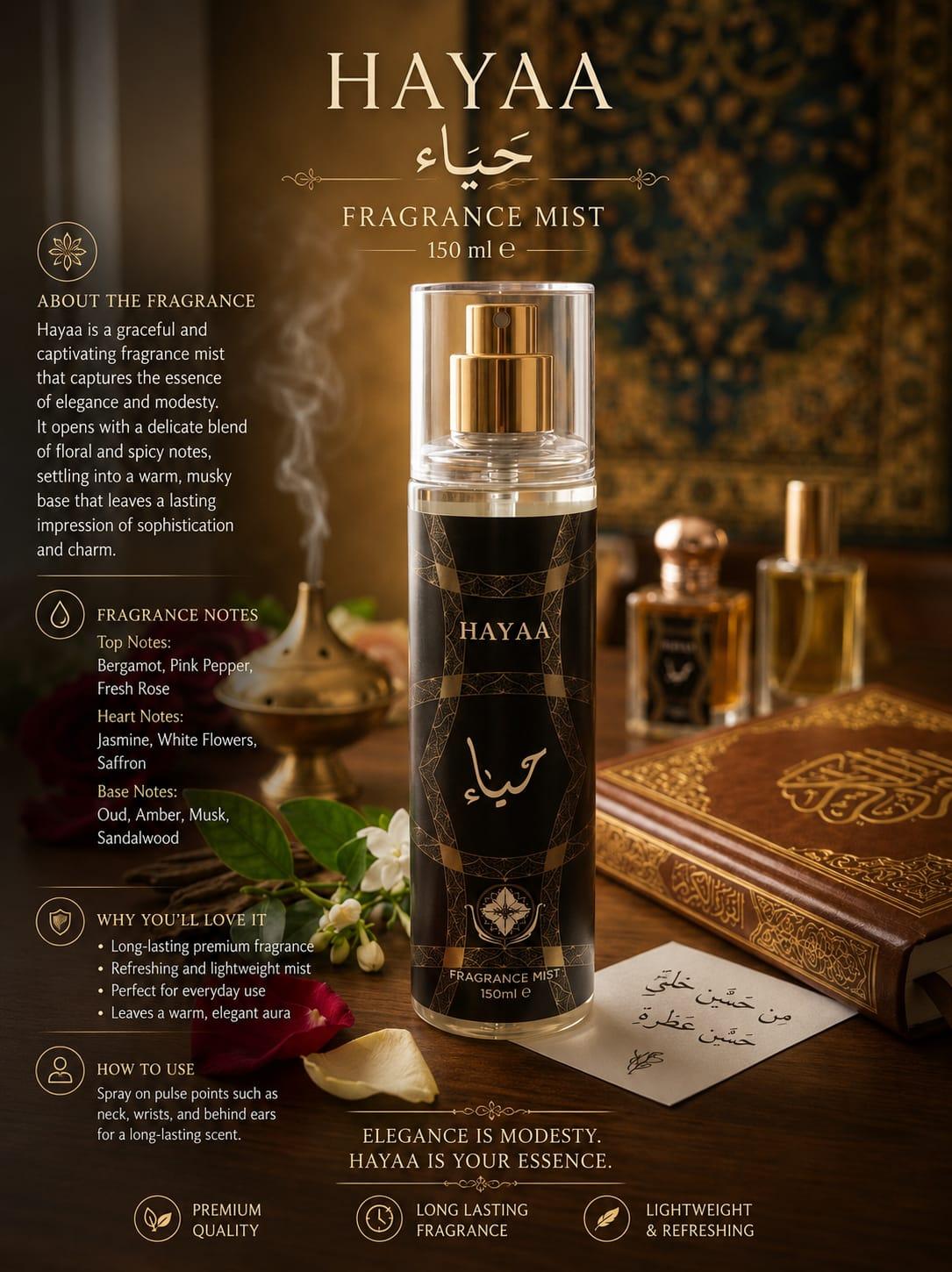 Hayaa Fragrance Mist 150ml