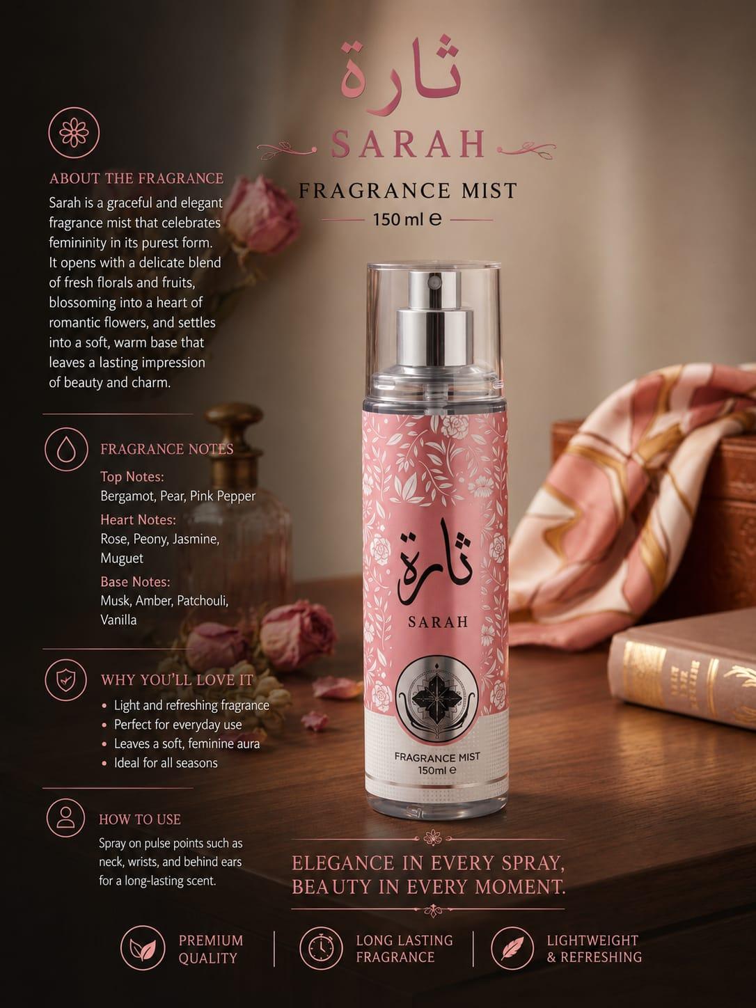 Sarah Fragrance Mist 150ml