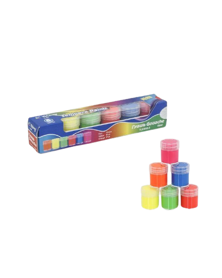 Tempera Paints Washable 6 Color 15 Ml