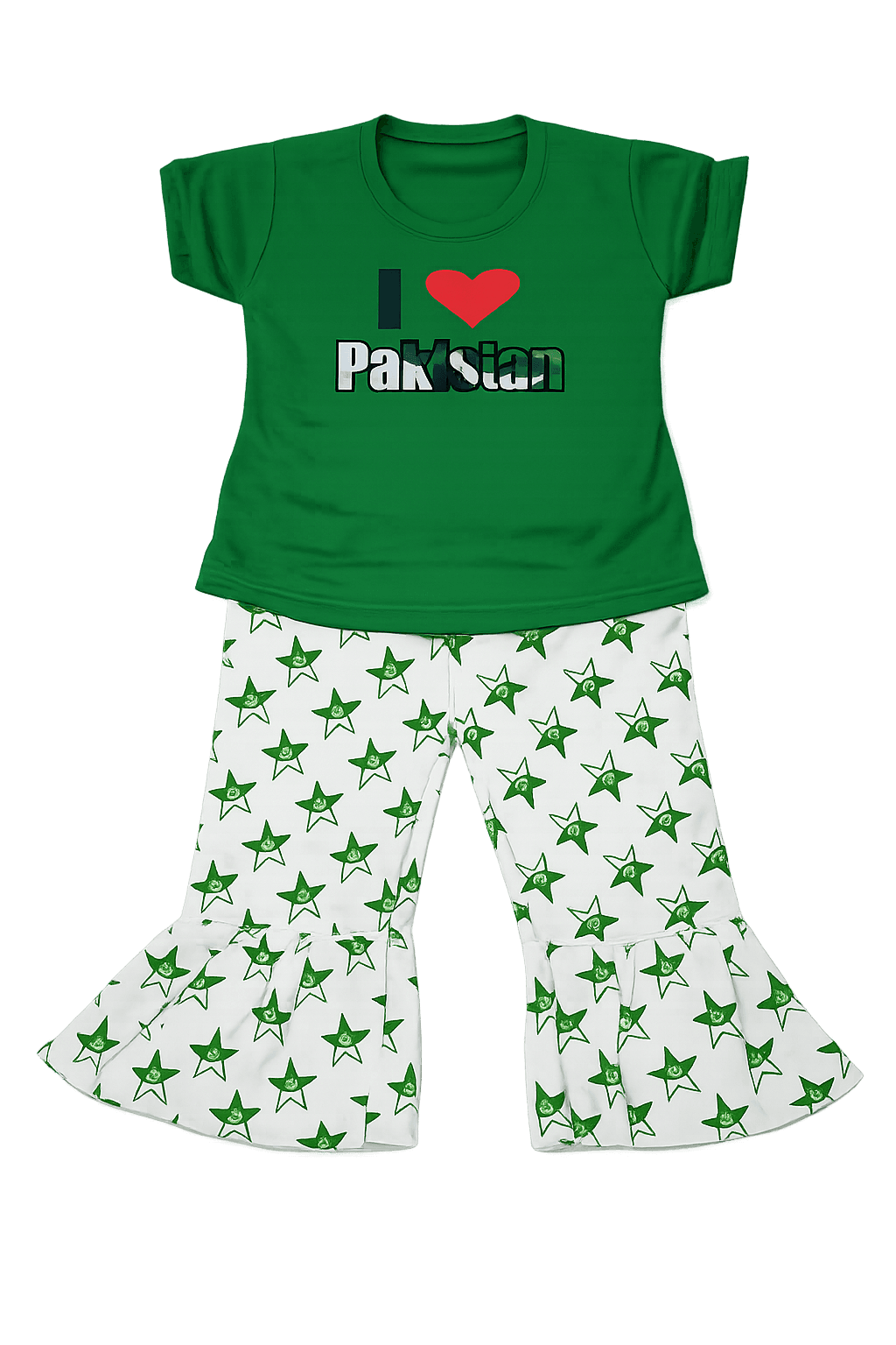 14 August Baby 2 Piece Suit I Love Pakistan