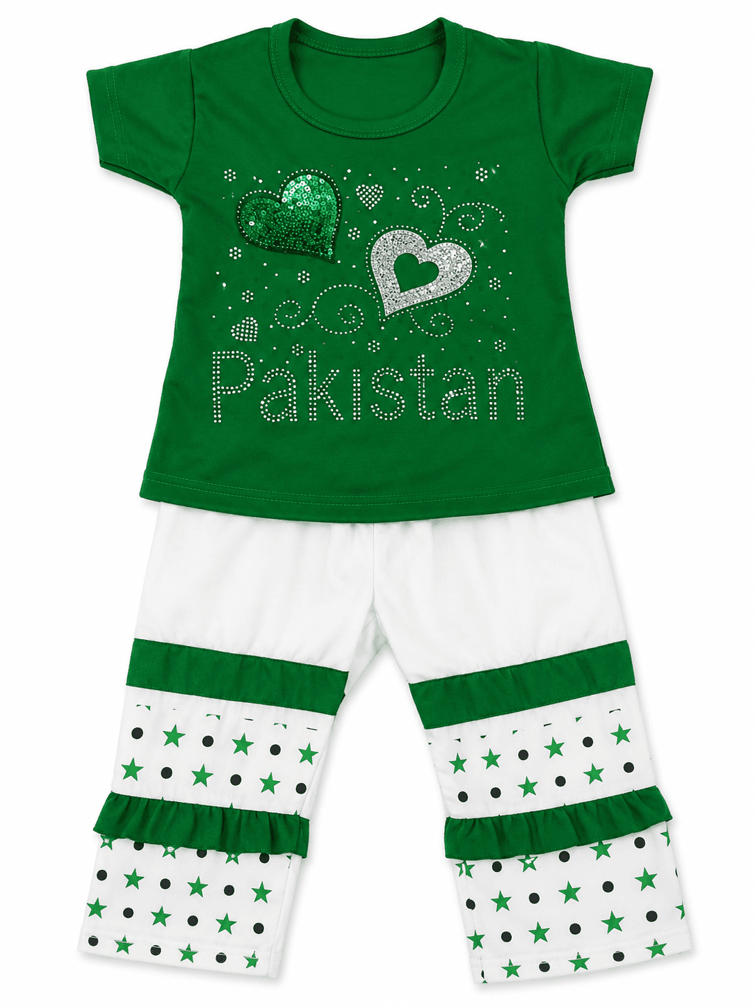 14 August Baby 2 Piece Suit Pakistan Heart