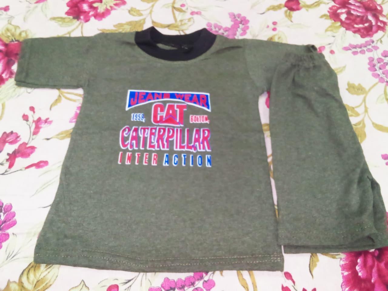 Baba Suit Cat Caterpillar Olive