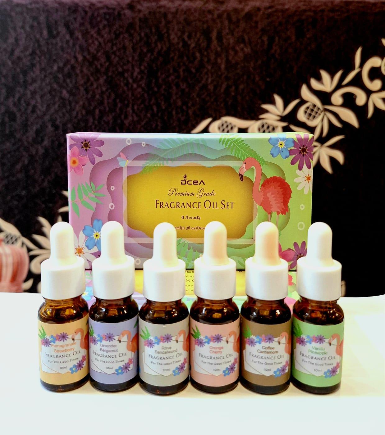 DCEA Premium Grade Fragrance Oil Set 6 Scents 10ML