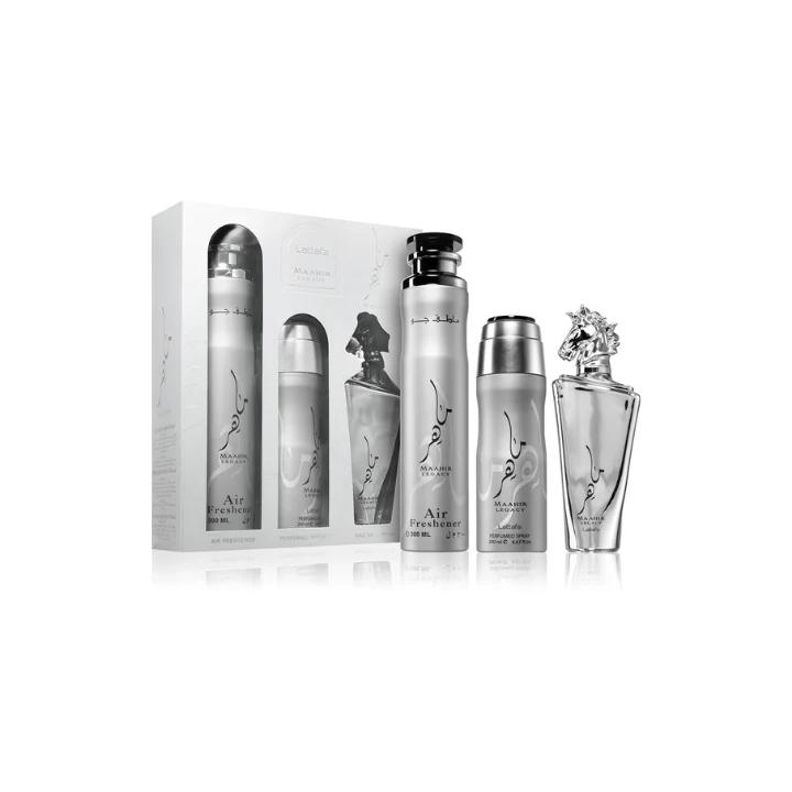 Lattafa Maahir Legacy Gift Set 3-in-1