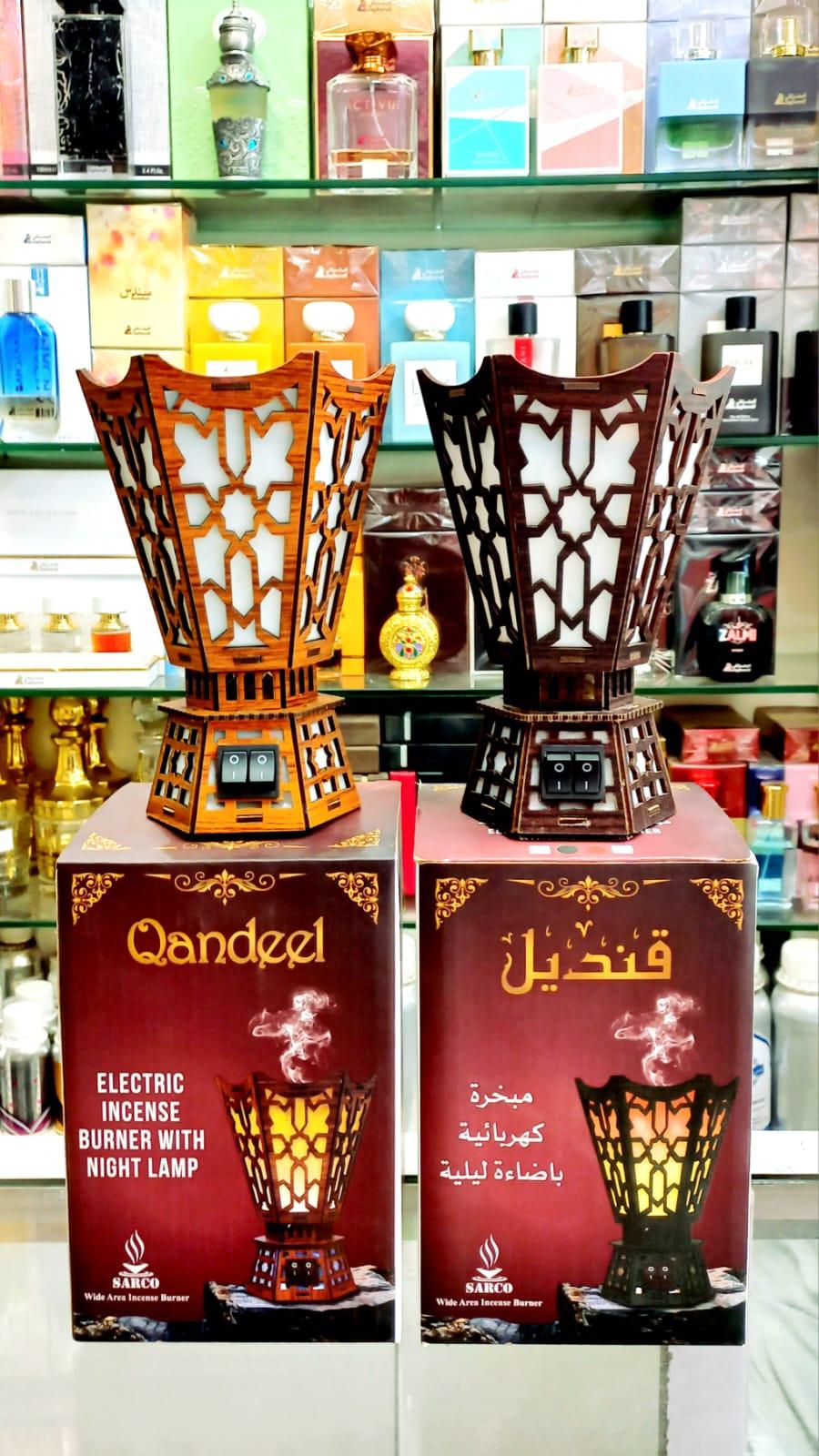 Qandeel Electric Incense Burner With Night Lamp