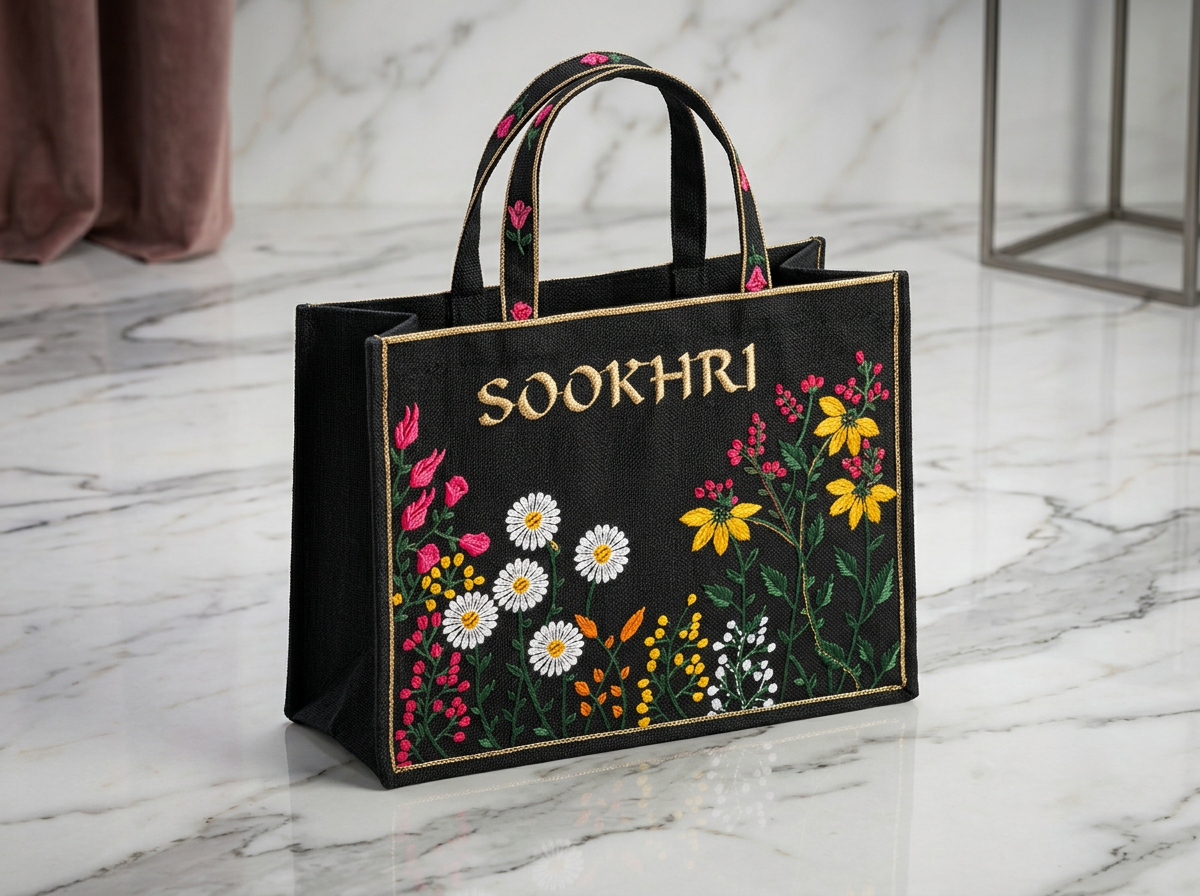 Pakistani Women Embroidered Sookhri Tote Bag