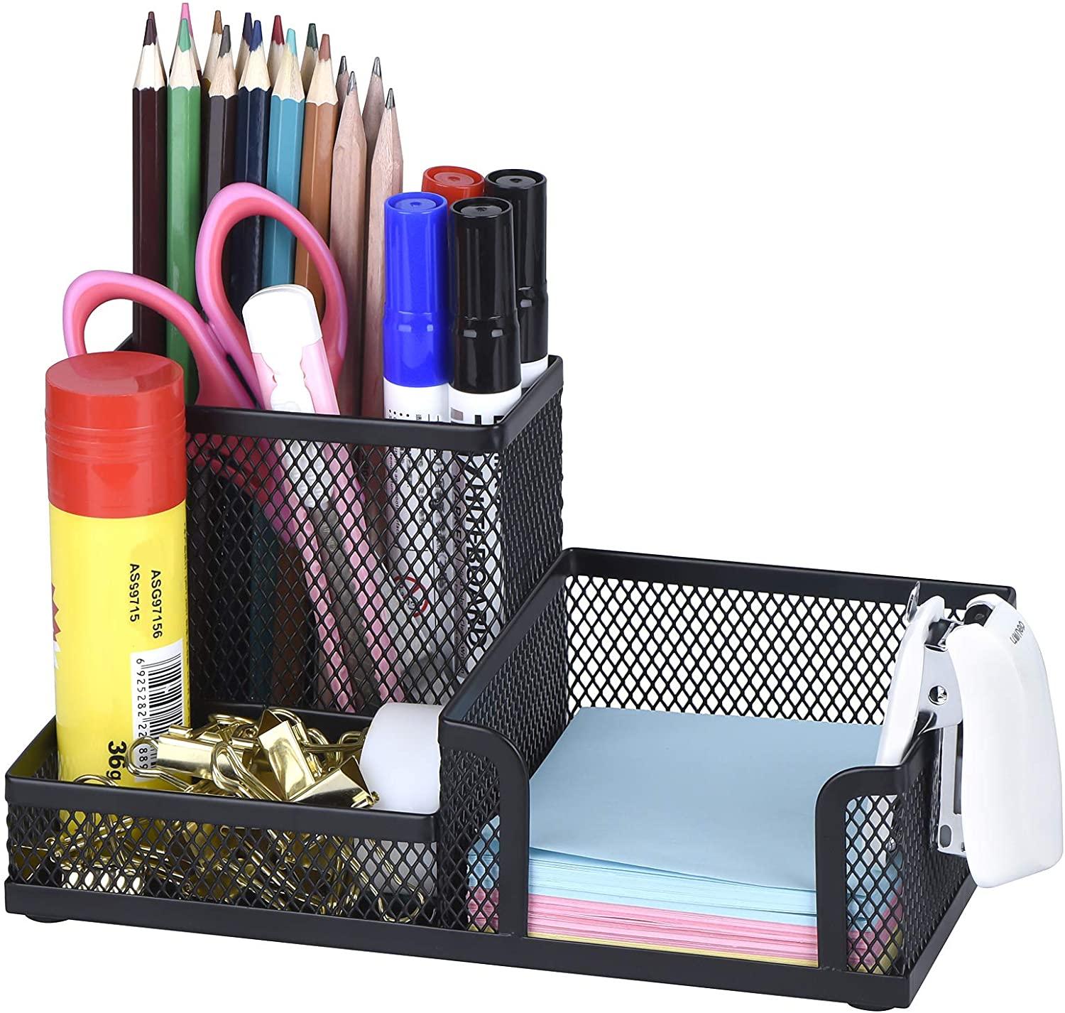 Pen And Pencil Holder and Storage Baskets