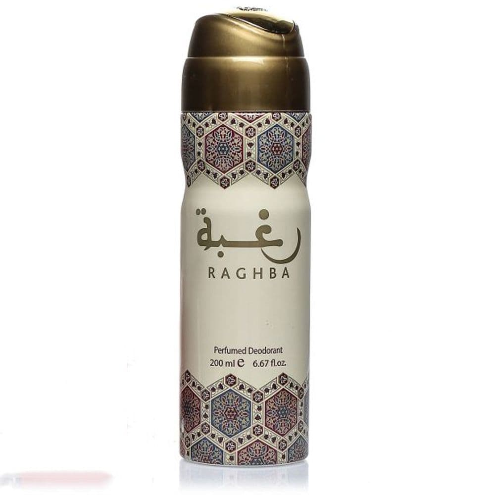 Lattafa Perfumes Deodorants Raghba Body Spray 200Ml