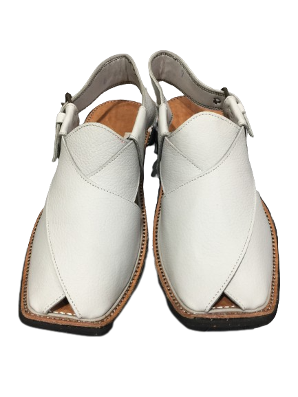 White sales peshawari chappal