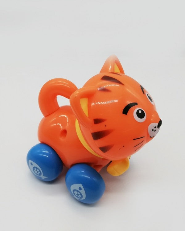 Friction toy orange cat for kids