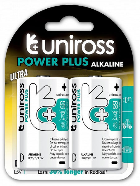 D'X2 Alkaline Power Plus by Uniross