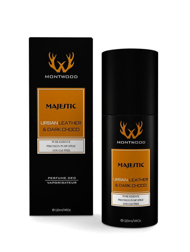 MAJESTIC LIRBAN LEATHER & DARK CHOCO MONT WOOD EDP 120Ml