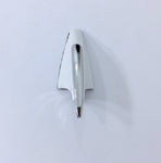 Shark Fin Antenna with Chrome Top - White