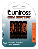 Primary Batteries 4AAA by Uniross
