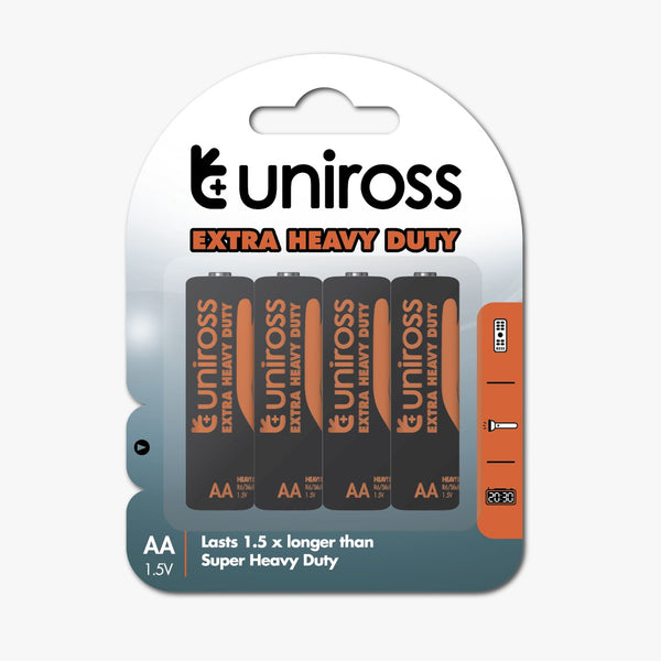 Primary Batteries 4AA by Uniross
