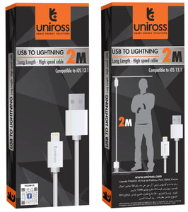 Usb to Lightning Cable 2M by Uniross