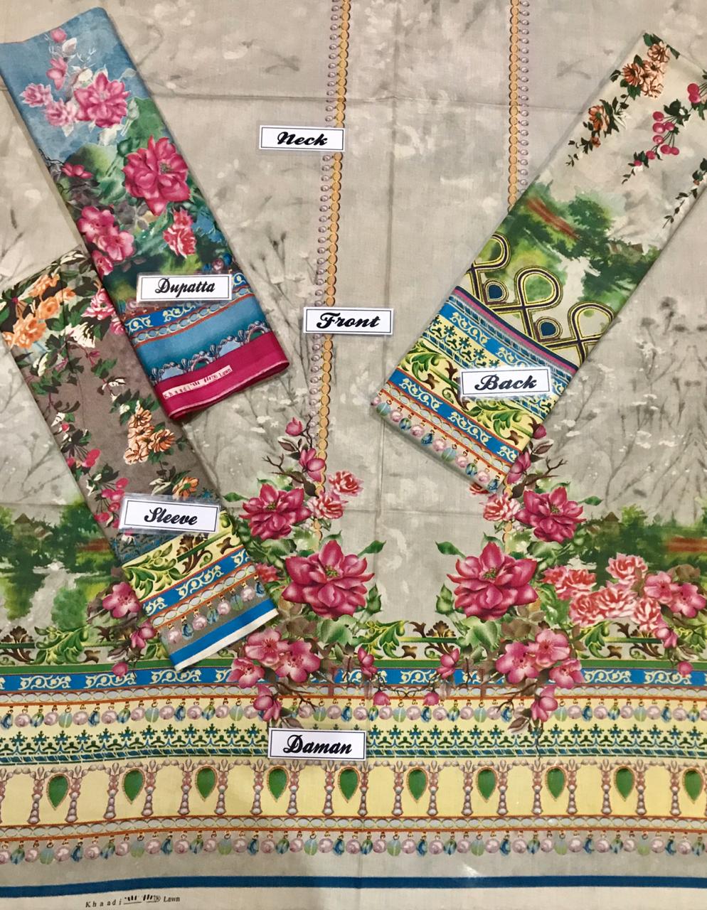 KHAADI PRINTED LAWN