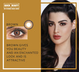 Eyes Contact Lenses Multiple Colors (0.00 to -10.00) by Quick Beauty