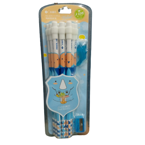 Pencils Set for Kids Blue 14 Piece