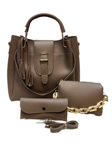 Load image into Gallery viewer, HandBag For Women 3 Piece Set