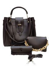 Load image into Gallery viewer, HandBag For Women 3 Piece Set